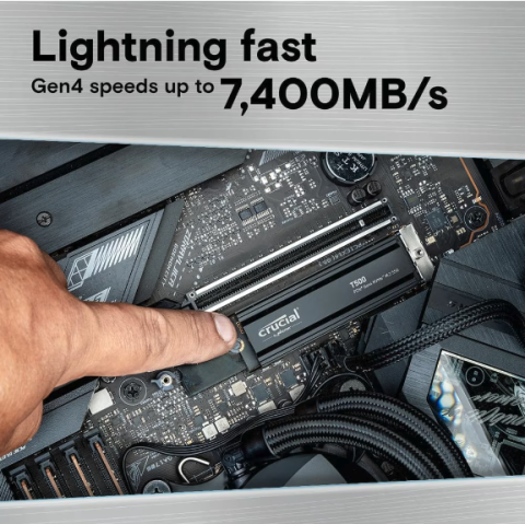 SSD Crucial T500, 2TB, M.2 2280, PCIe NVMe 4.0 cu Heatsink [1]