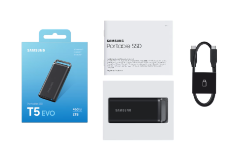 SSD Extern Samsung T5 EVO Black, 2TB, USB 3.2 [5]