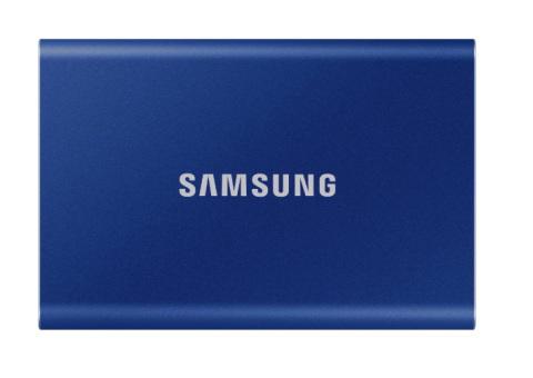 SSD-uri Externe - SSD Extern Samsung T7 Portabil, 2TB, USB 3.2, Blue
