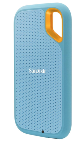 SSD-uri Externe - SSD extern Sandisk Extreme® Portable V2, 4TB, NVMe, USB 3.2 Gen 2, protectie IP55 Albastru