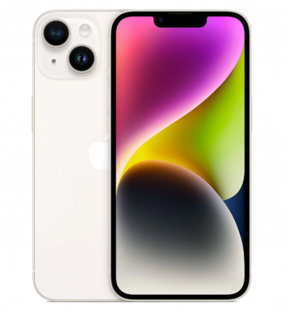 Apple - Telefon Mobil Apple iPhone 14, 128GB, 5G, Starlight ( Alb )