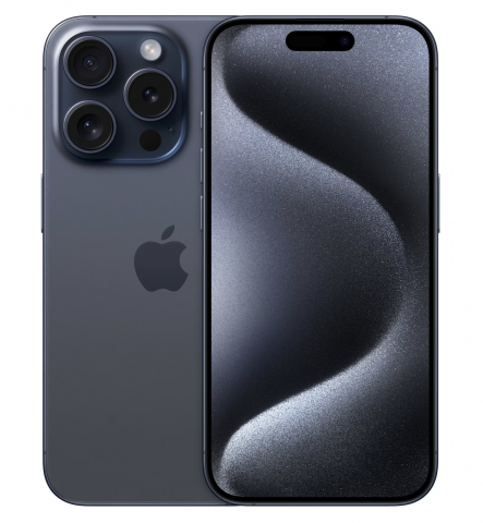 Apple - Telefon Mobil Apple iPhone 15 Pro, 256GB, 5G, Blue Titanium