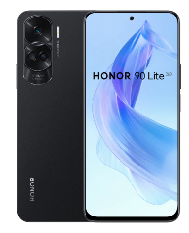 Telefoane - Telefon Mobil Honor 90 Lite, 8GB RAM, 256GB, Midnight Black + Husa Silicon Black