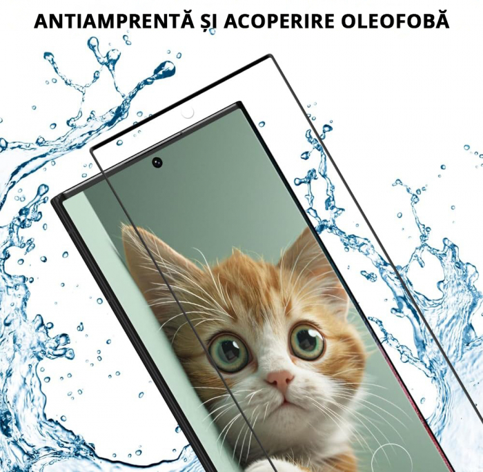 Folie de protecție Mobilesmart pentru Samsung Galaxy S23 ULTRA, sticlă securizată Full Glue [9]