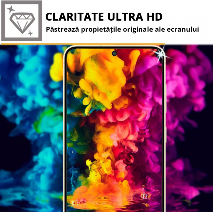 Folie de protecție Mobilesmart pentru Samsung Galaxy S24 PLUS, sticlă securizată Full Glue [7]