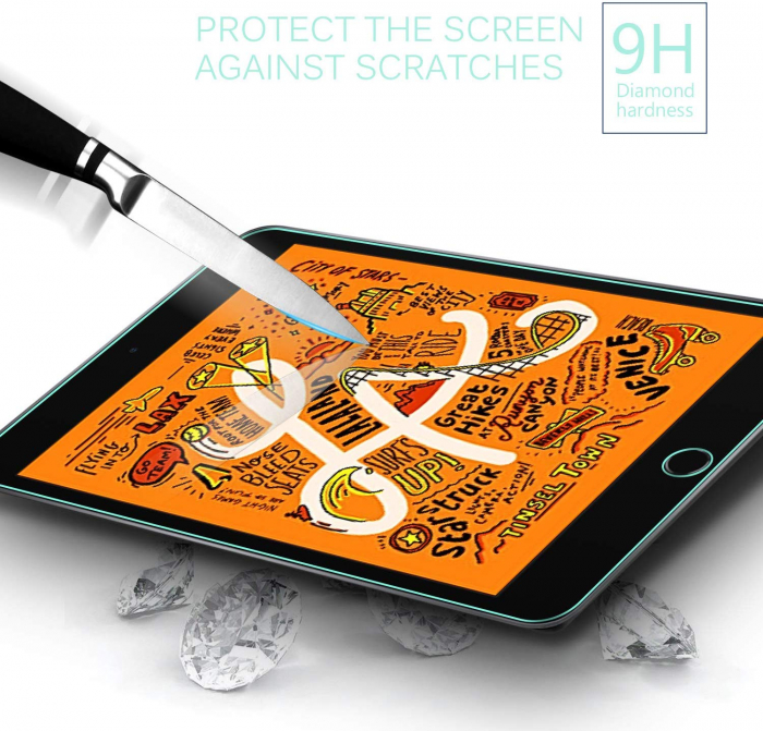 Folie protectie sticla securizata Apple iPad mini 5, protectie ecran, fata [3]