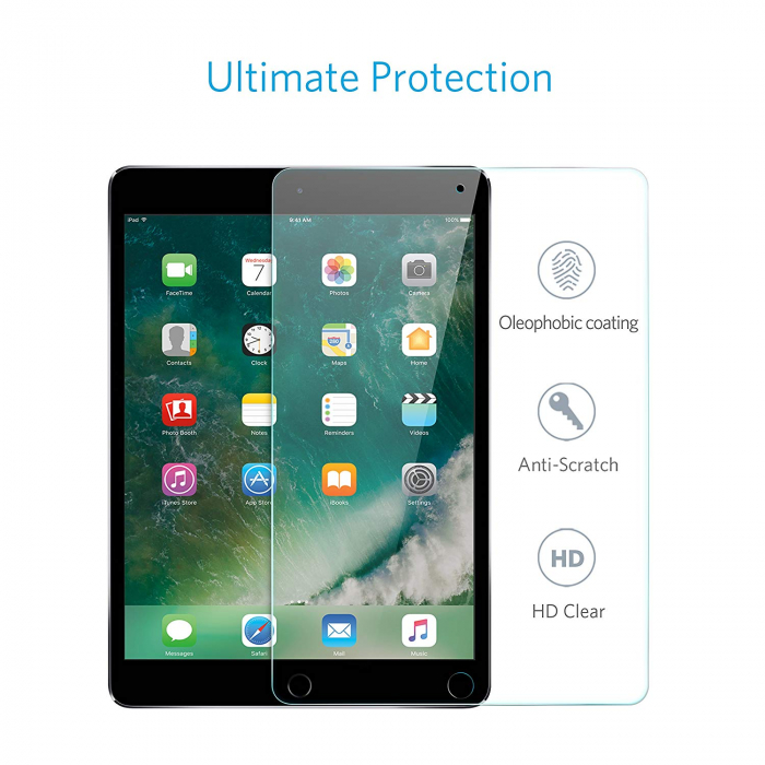Folie protectie sticla securizata Apple iPad Pro 10.5", protectie ecran, fata [5]