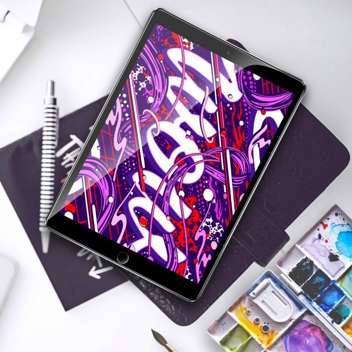 Folie protectie sticla securizata Apple iPad Pro 10.5", protectie ecran, fata [4]