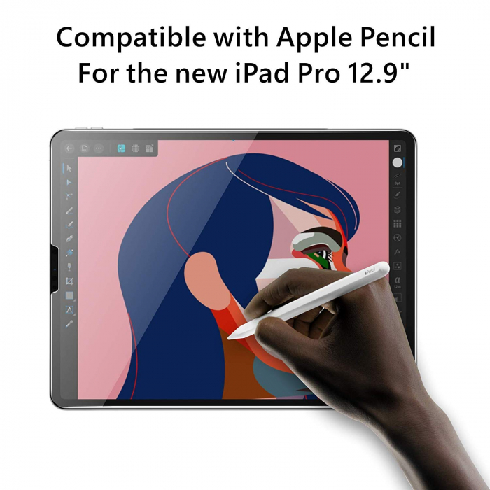 Folie protectie sticla securizata Apple iPad Pro 12.9" (2018) , protectie ecran, fata [5]