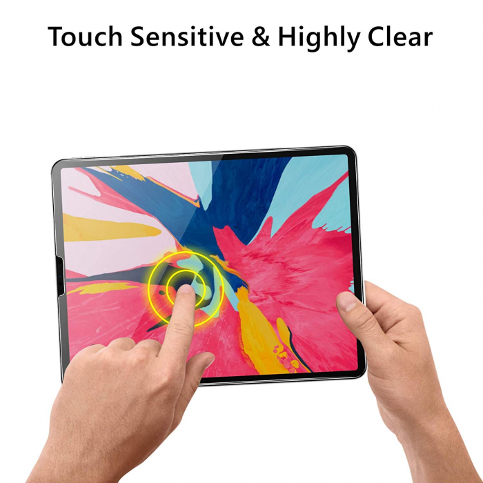 Folie protectie sticla securizata Apple iPad Pro 12.9" (2018) , protectie ecran, fata [2]