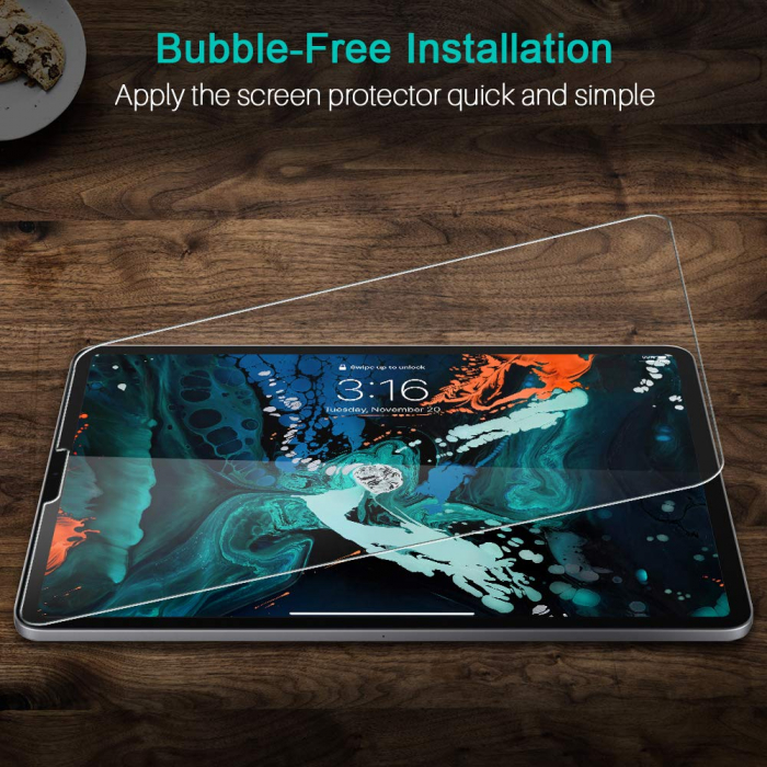 Folie protectie sticla securizata Apple iPad Pro (2018), 11", protectie ecran, MobileSmart©, fata [2]