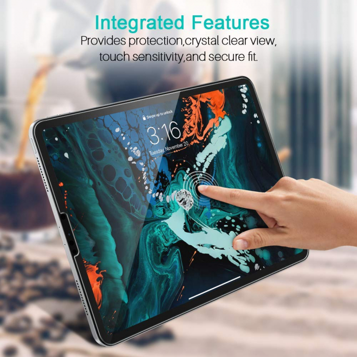 Folie protectie sticla securizata Apple iPad Pro (2018), 11", protectie ecran, MobileSmart©, fata [7]