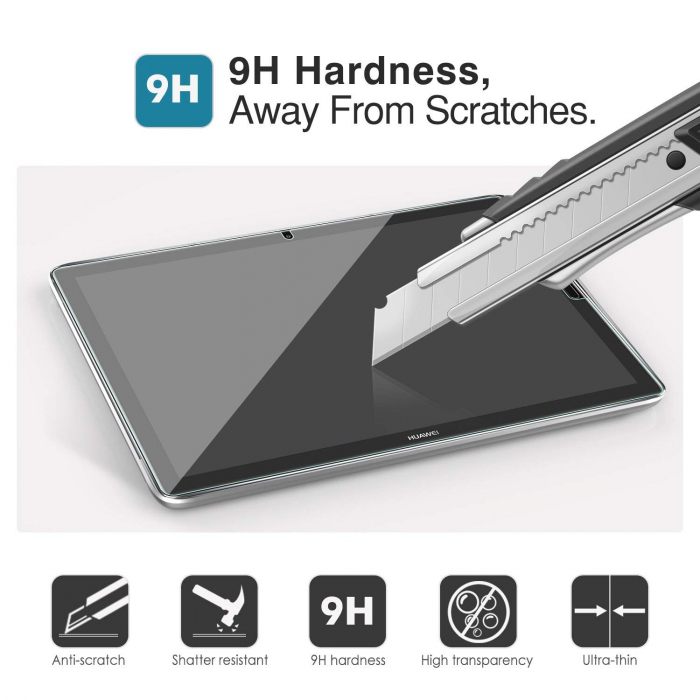 Folie protectie sticla securizata Huawei Mediapad M5, 10.8", protectie ecran, fata [2]
