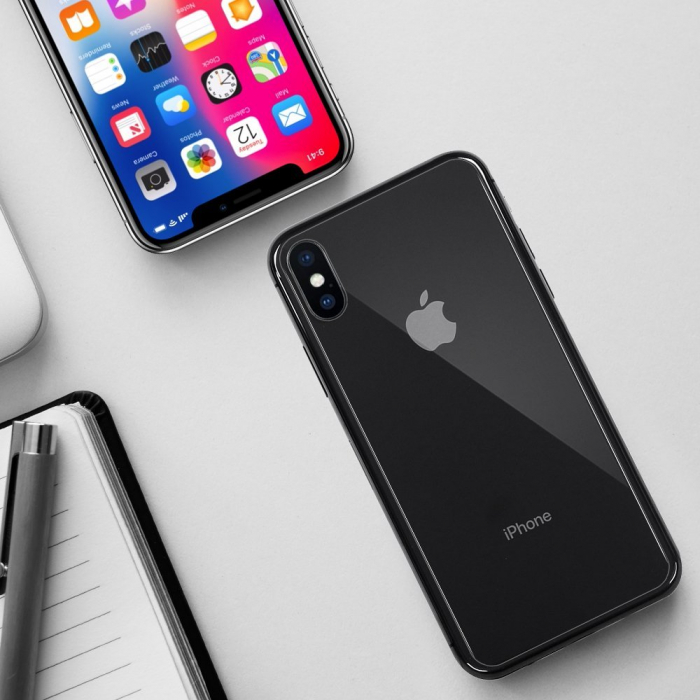 Folie protectie sticla securizata iPhone X/iPhone 10, protectie ecran, fata plus spate, MobileSmart©, 0.2mm [5]