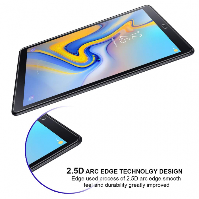 Folie protectie sticla securizata Samsung Tab A T590 / T595 (2018) 10.5'', protectie ecran, fata [5]