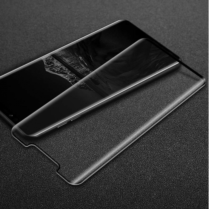 Folie sticla Huawei Mate 20 Pro, protectie ecran, fata, total transparenta, 5D, acopera tot ecranul, 0.2mm [4]