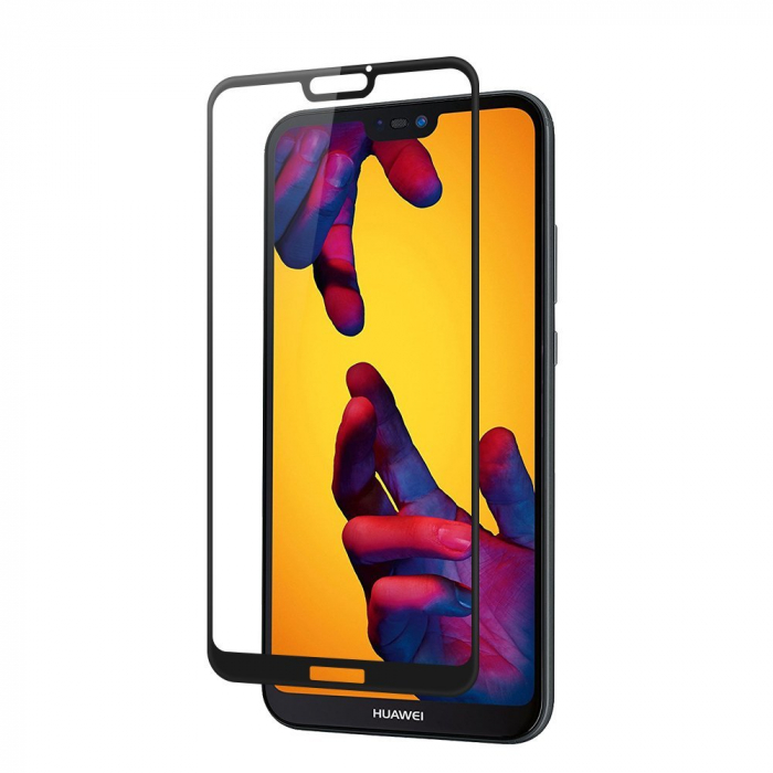 Folie sticla Huawei P20 Lite, protectie ecran, total transparenta, 5D, acopera tot ecranul, MobileSmart©, 0.2mm [8]