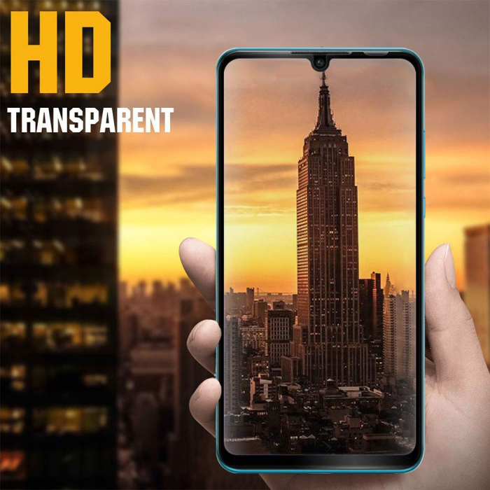 Folie sticla Huawei P30 Lite, protectie ecran tempered glass fata, 5D, acopera tot ecranul, 0.2mm [5]