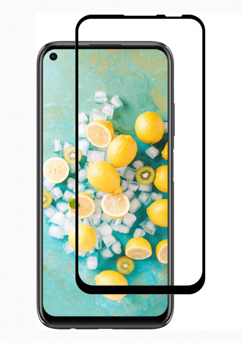 Folie sticla Huawei P40 Lite, protectie ecran tempered glass fata, 5D, acopera tot ecranul, 0.26mm [1]