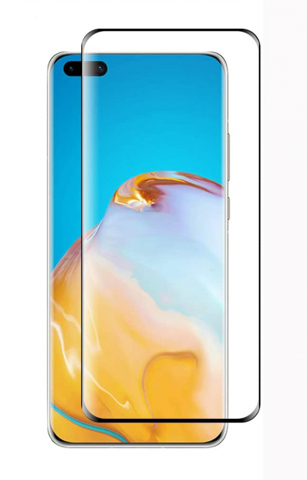 Folie sticla Huawei P40 PRO, protectie ecran tempered glass fata, 5D, acopera tot ecranul, 0.2mm [1]
