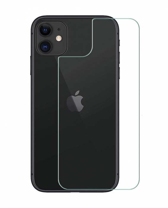 Folie sticla iPhone 11, protectie securizata, spate, 0.2mm [1]