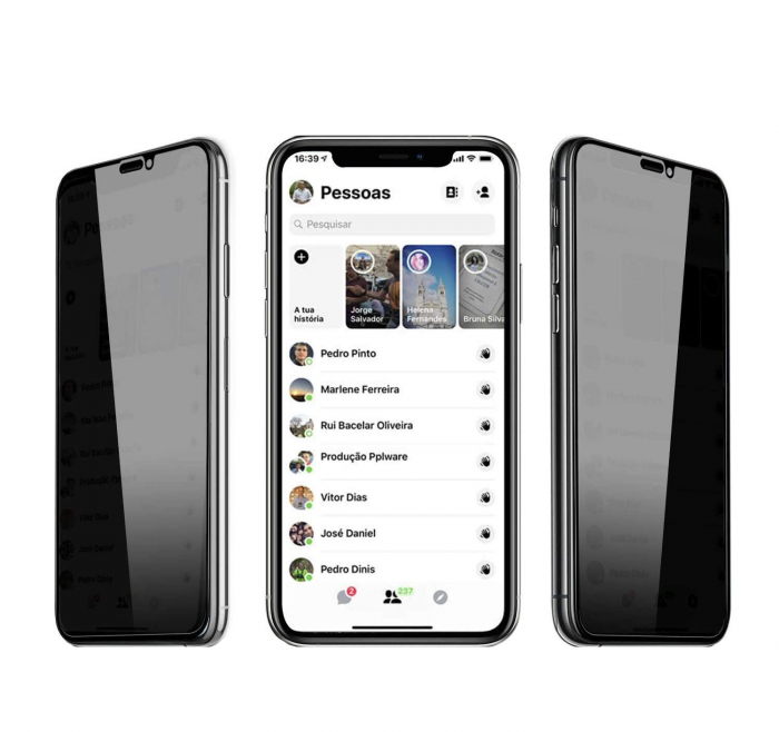 Folie sticla iPhone XR, Privacy, 5D, securizata cu rama metalica, protectie ecran si margini curbate, Negru [5]