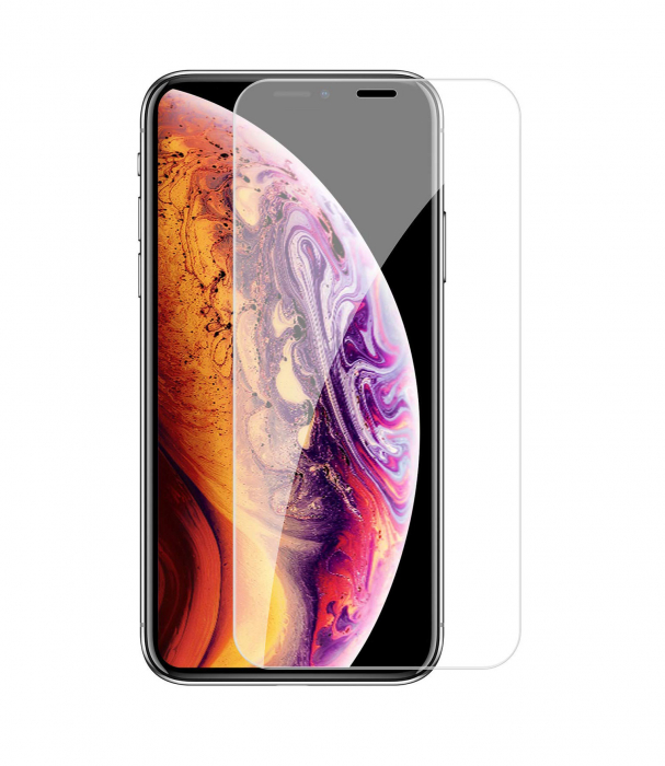 Folie sticla iPhone XS MAX, protectie ecran securizata, fata, 0.2mm [1]