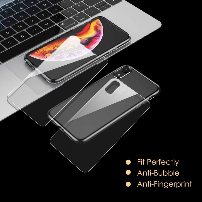 Folie sticla iPhone XS / X, Fata plus Spate, protectie ecran securizata, 0.2mm [4]