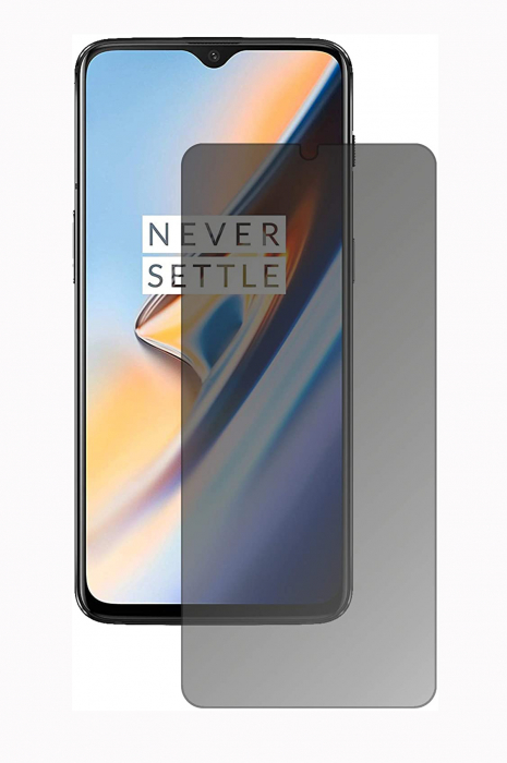 Folie sticla OnePlus 6T, Privacy, 5D, protectie ecran, acopera tot ecranul, 0.25 mm [1]
