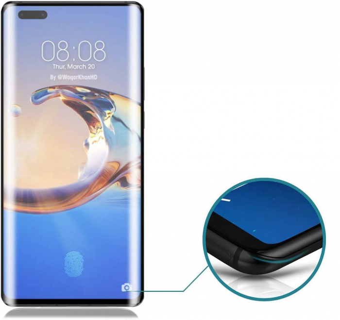 Folie sticla pentru Huawei MATE 40 PRO, protectie ecran tempered glass fata, 5D, acopera tot ecranul, 0.2mm [3]