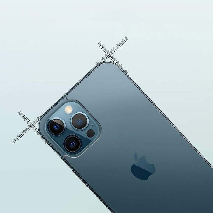 Folie sticla pentru iPhone 12 PRO MAX, protectie securizata, spate, 0.2mm [2]