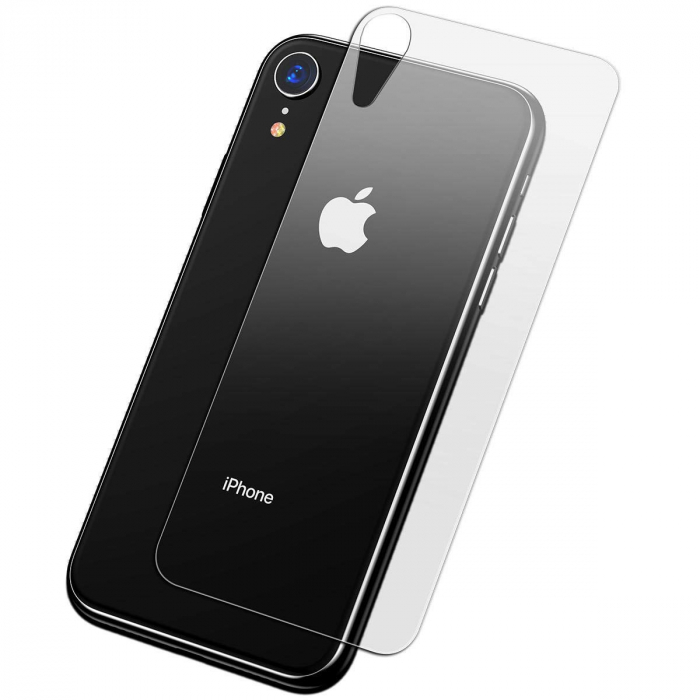 Folie sticla pentru iPhone XR, protectie ecran tempered glass, fata plus spate, 0.2mm [3]