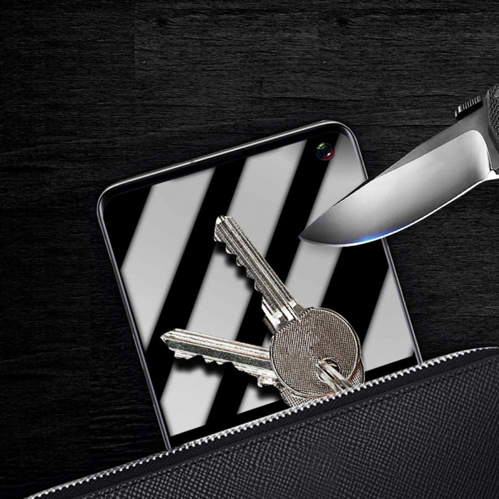 Folie sticla pentru Samsung Galaxy S10, Privacy, 3D, Full glue, acopera tot ecranul (Case Friendly) [2]