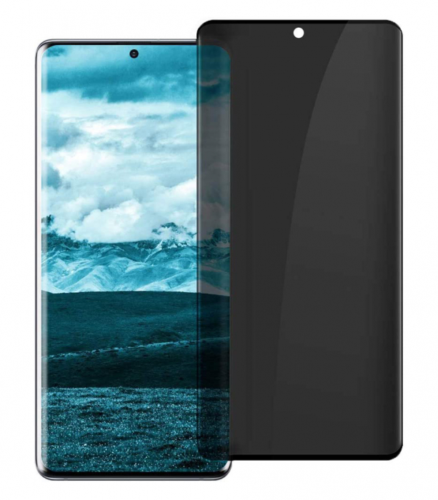 Folie sticla pentru Samsung Galaxy S20 PLUS, Privacy, 3D, Full glue, acopera tot ecranul (Case Friendly) [1]