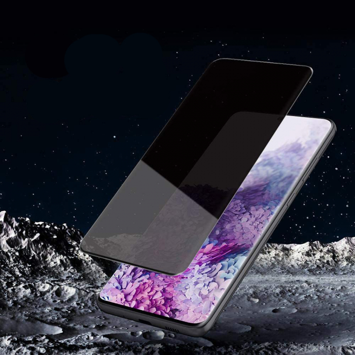 Folie sticla pentru Samsung Galaxy S20 PLUS, Privacy, 3D, Full glue, acopera tot ecranul (Case Friendly) [2]