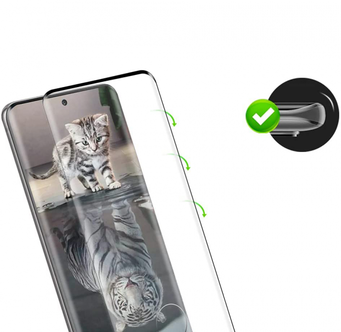 Folie sticla pentru Samsung Galaxy S21 ULTRA, Full glue, protectie ecran tempered glass fata, 3D, acopera tot ecranul [3]