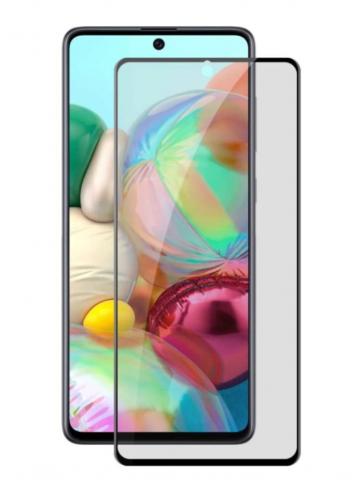 Folie sticla Samsung Galaxy A71, Privacy, 5D, se lipeste pe tot ecranul (Full Glue), acopera tot ecranul (Case Friendly) [1]