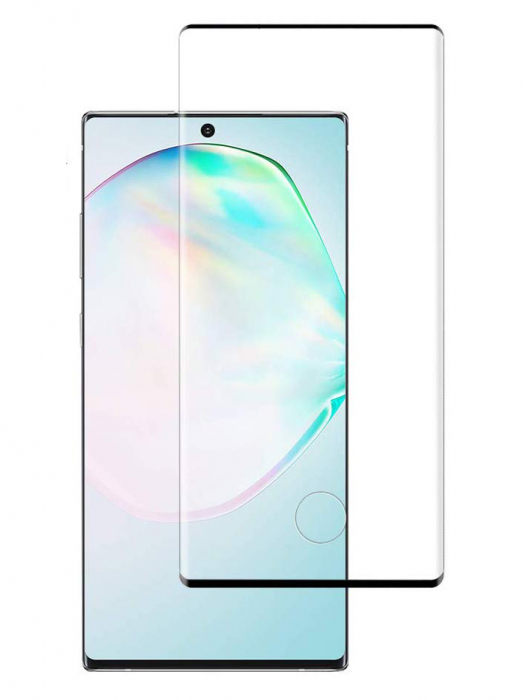 Folie sticla Samsung Galaxy Note 10, protectie ecran tempered glass fata, 5D, acopera tot ecranul, MobileSmart© [1]