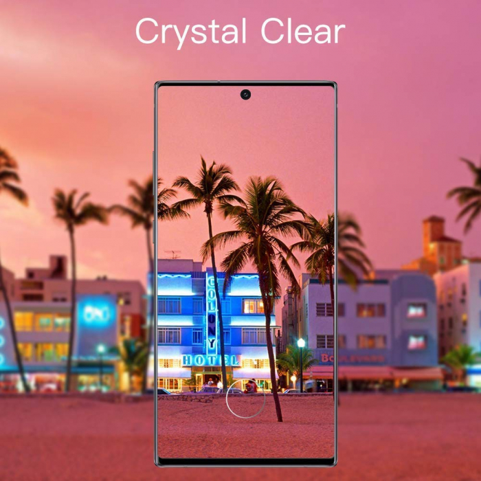 Folie sticla Samsung Galaxy Note 10, protectie ecran tempered glass fata, 5D, acopera tot ecranul, MobileSmart© [3]