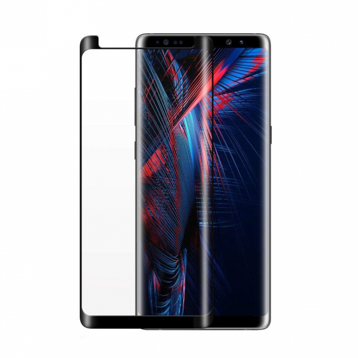 Folie sticla Samsung Galaxy Note 8, 3D, se lipeste pe tot ecranul (Full Glue), acopera tot ecranul (Case Friendly), 0.2mm [1]