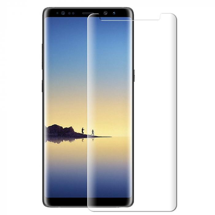 Folie sticla Samsung Galaxy Note 8, 3D, total transparenta,  acopera tot ecranul (Case Friendly), 0.2mm [1]