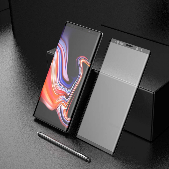 Folie sticla Samsung Galaxy Note 9, 3D, se lipeste pe tot ecranul (Full Glue), acopera tot ecranul (Case Friendly), MobileSmart© [4]