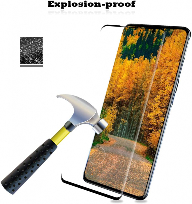 Folie sticla Samsung Galaxy S20 ULTRA, protectie ecran tempered glass fata, 3D, acopera tot ecranul [5]