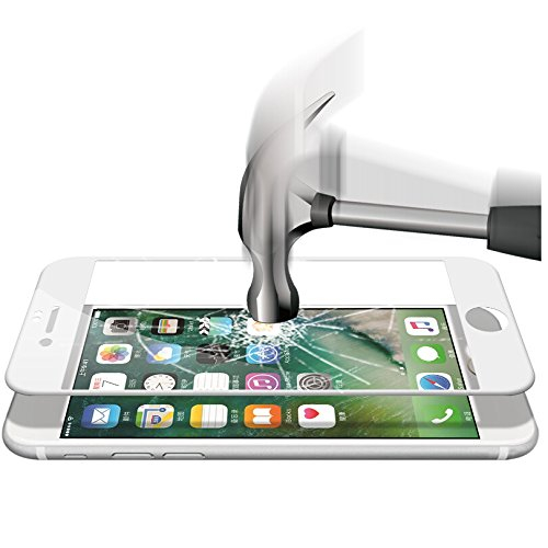 Folie sticla securizata iPhone 6, 5D, protectie completa ecran si margini curbate, Alb [5]