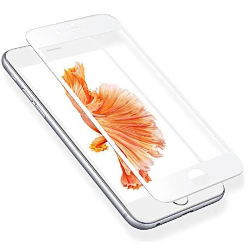 Folie sticla securizata iPhone 6, 5D, protectie completa ecran si margini curbate, Alb [4]