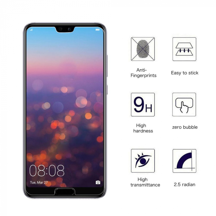 Folie sticla Huawei P20 Pro, protectie ecran tempered glass fata, 0.2mm [3]
