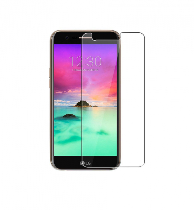 Folie sticla tempered glass LG K10 (2017), protectie ecran, fata, 0.2mm [1]