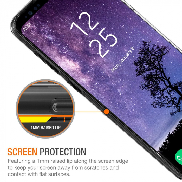 Husa de protectie Hybrid Antisoc pentru  Samsung Galaxy S9, carcasa spate PC cu cadru, hardcase, Transparent [4]