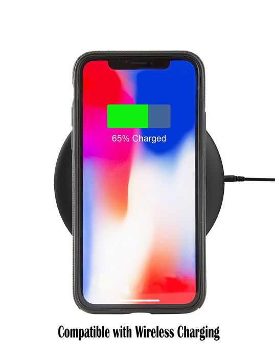 Husa de protectie  iPhone X / iPhone 10, Leather, Negru [3]
