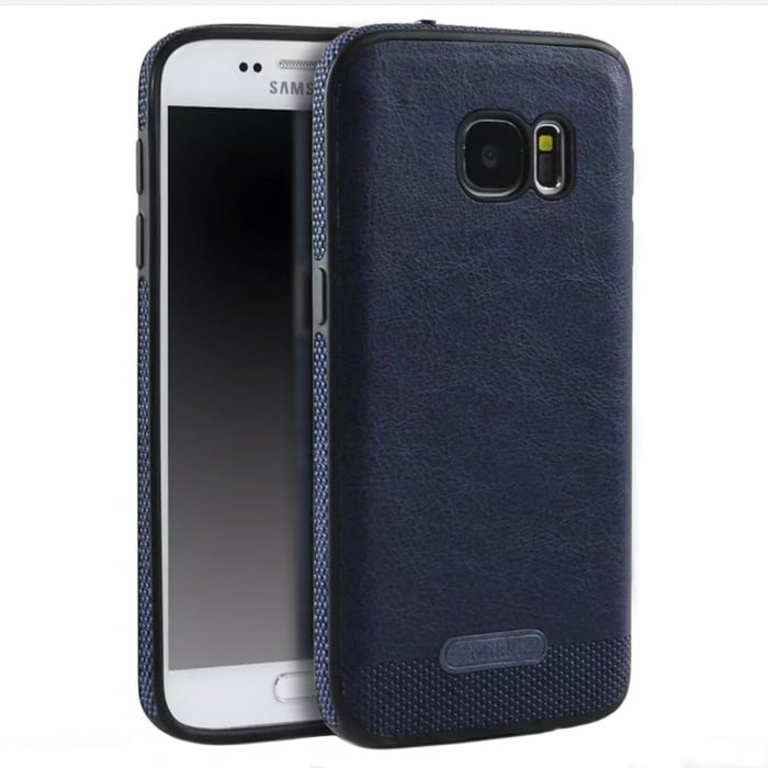 Husa Samsung Galaxy S7 Edge, Leather, Dark Blue [1]